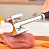 Кухонный гаджет из алюминиевого сплава размягчитель для мяса с длинной ручкой, двусторонний молоток для разрыхления мяса, квадратноголовый инструмент для отбивания мяса, стейк