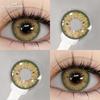 Eyeshare 1 Pair Green Contact Lenses for Eyes Beauty Pupils Lenses Eye 14.2mm Yearly Use Fashion Blue Colored Contacts Lenses Green