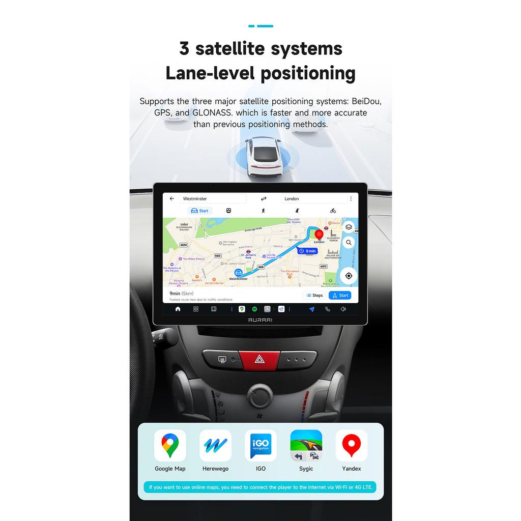 Hizpo 2K Экран Carplay Android Auto для Peugeot 107 2005 Citroen C1 2014 Toyota Aygo Автомобильный Инфотейнмент Мультимедийный Плеер GPS DSD Интеллектуальный Экран