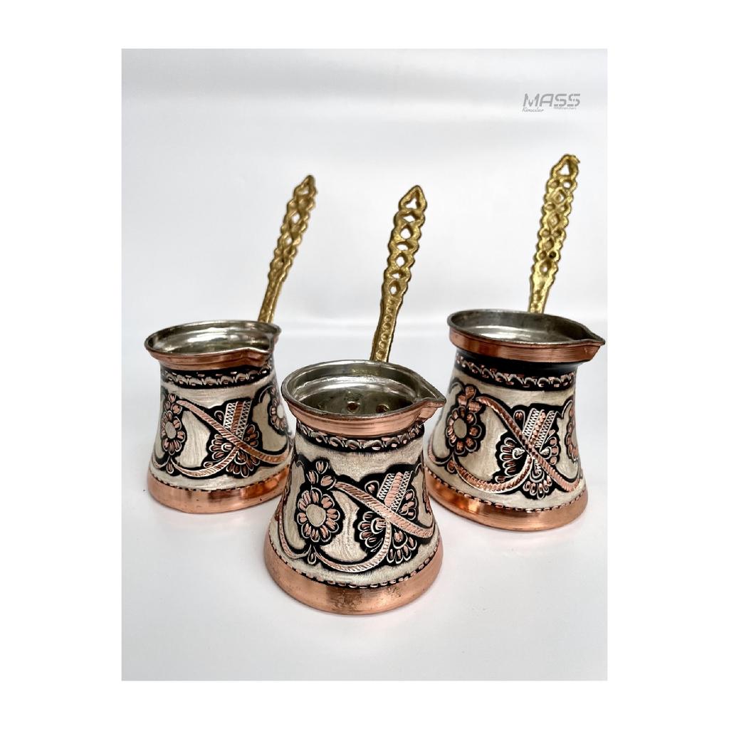 Набор из 3 медных кофейников
