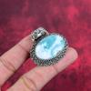 Larimar Pendant, 925 Solid Sterling Silver Jewelry, Gemstone Jewelry Pendant, Handmade Wedding Gift Jewelry
