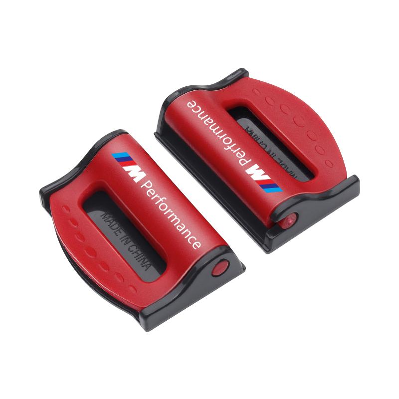 2 шт. Зажим для пряжки ремня безопасности автомобиля, стопор ремня безопасности, регулировочный зажим для BMW M E34 E36 E60 E90 E46 E39 E70 F10 F20 F30 X5 X6 X1 M3 M5 M6 E71 F01 F87