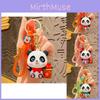 Charming Panda Keychain Adorable Silicone Accessory For Bags And Gifts