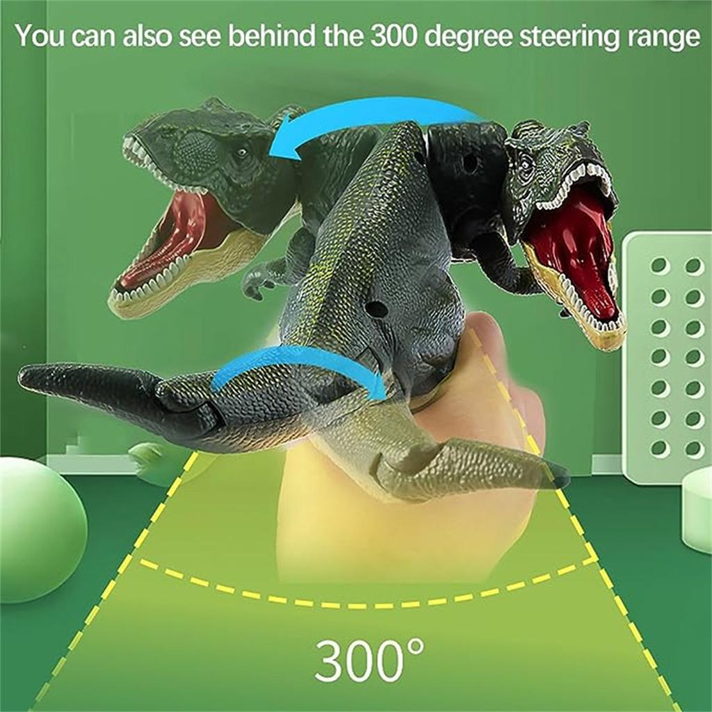 Model Pressing Dinosaur Toys With Swing Head And Tail Movements Simulated Dinosaur Toys Easy To Operate Kids Gift With Music And Lighting