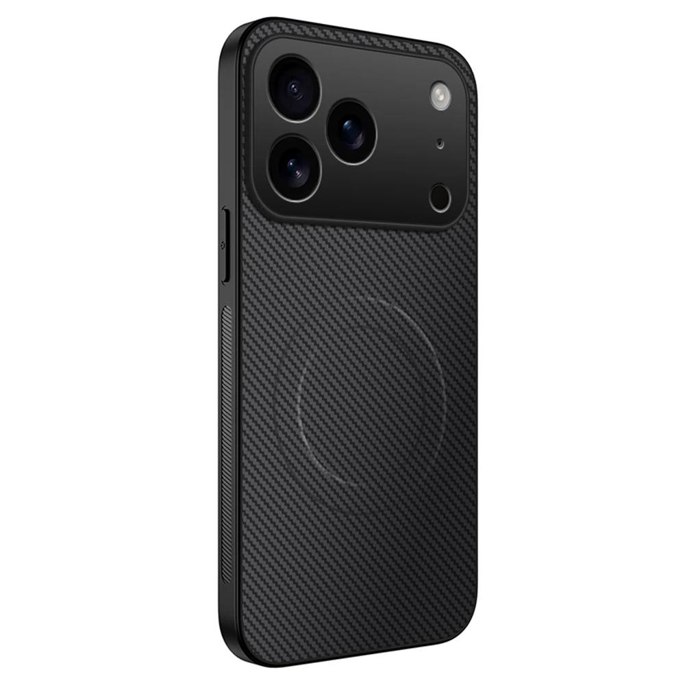 Роскошный ультратонкий магнитный кожаный чехол из углеродного волокна для iPhone 17 16 15 14 13 Pro Max 17Air 16E Чехол для беспроводной зарядки Magsafe