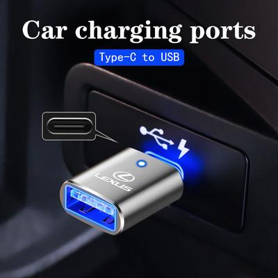 Переходник-адаптер-конвертер-разъем Type C OTG Папа на USB Мама Для Lexus F SPORT GX460 Ct200h IS250 ES 220D IS200 Fsport GS GX IS LS
