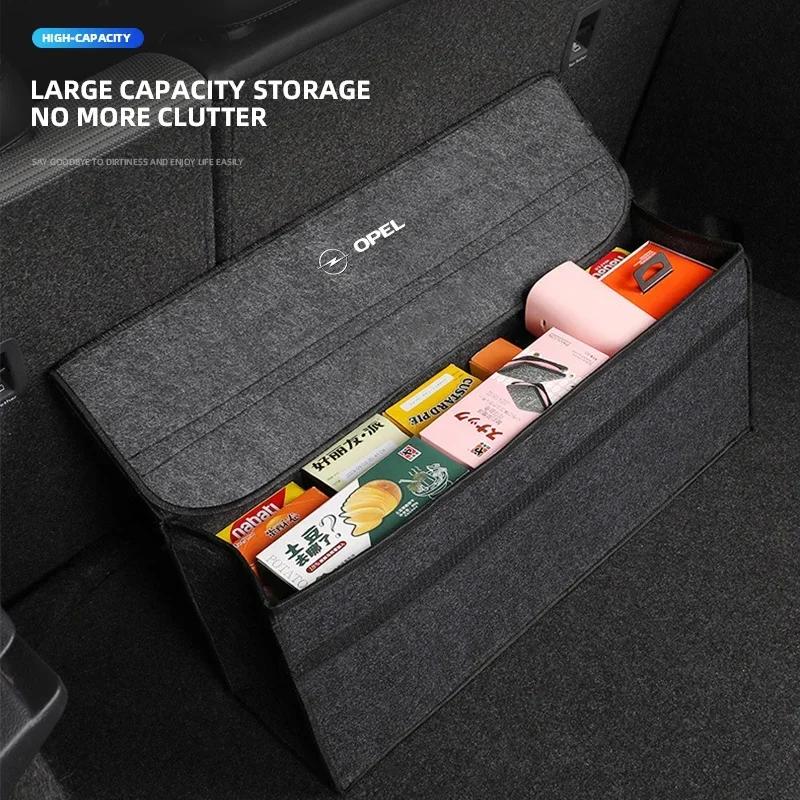 VKXG1 Car Trunk Bag Folding Storage Non Slip Organizer Tool Case For Opel Astra Insignia Mokka Zafira Corsa Vectra Antara Meriva