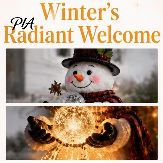 Festive Atmosphere Decoration for Lawn Solar Snowman Garden Light with Flowing Snowflakes, LED Christmas Waterfall Seasonal Outdoor Lighting Walkways