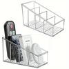 Romote Control Holder with 4 Compartments Clear Romote Holder Home Decor Kitchen Acccessories Make Up Orangizer