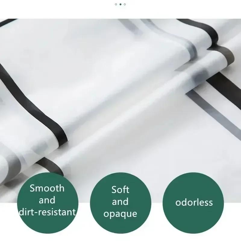 1PCS Bathroom Shower Curtains Waterproof Modern Geometric Plaid Pattern Household Decoration Translucent Good Quality