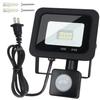 SenMeiGuang LED Floodlight [20223 Improved 2-Pin Plug, Ultra-Slim, PSE Certified] 10W Daylight White 6000K 1000LM Work Light, Sensor Light with