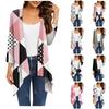 Women's Cardigan Loose Casual Printed Half Sleeve Lace Shirt Top Coat
