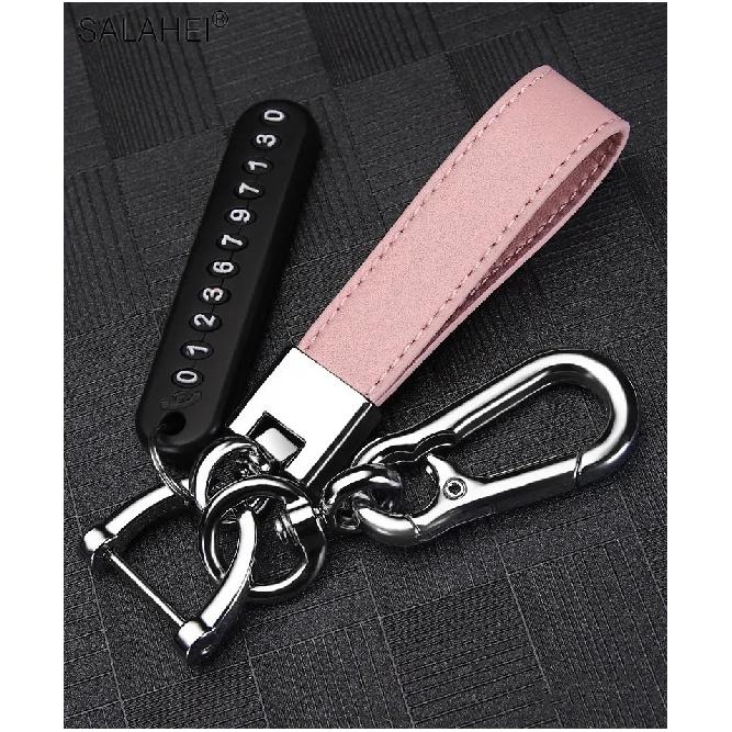 Leather Car Remote Key Fob Case Cover For Tesla Model X Model S Model 3 Car-Styling Protection Holder Shell Keychain Accessories