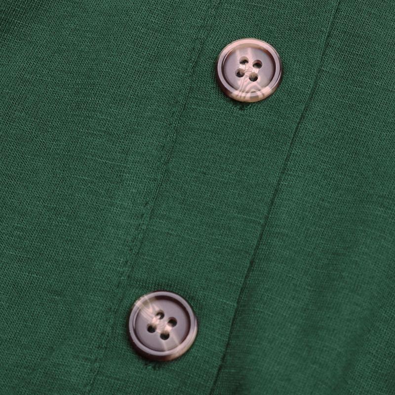 Летнее женское однотонное платье трапециевидной формы с короткими рукавами и V-образным вырезом в форме сердца