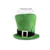 Green Homburg Leprechaun Fashion Top Hat Gifts for Boyfriend Hat Wide Brimmed Unisex Wear for Gatherings Photo Props