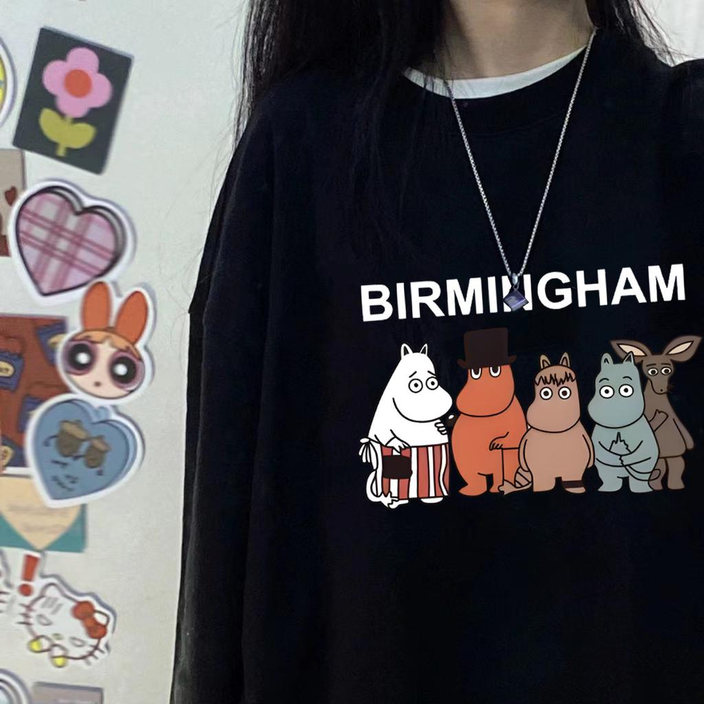 Autumn and Winter Round Neck Plus Size Loose Women's Couples Wear Padded Long Sleeve Pullover