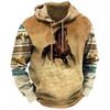Толстовки для мужчин Y2k Golf Camping Casual cowboy Long Sleeve Autumn Fashion Hooded 3D Printed Loose Oversize