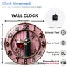 Easy Installation 12 Inch Large Glass Wall Clock with Included Hardware and Guide