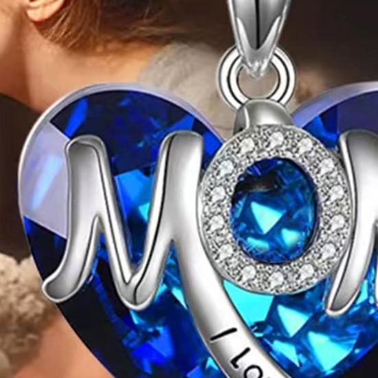 Женское ожерелье с подвеской в виде сверкающего сердца, регулируемая длина, подарок на день матери, ювелирные изделия, аксессуары