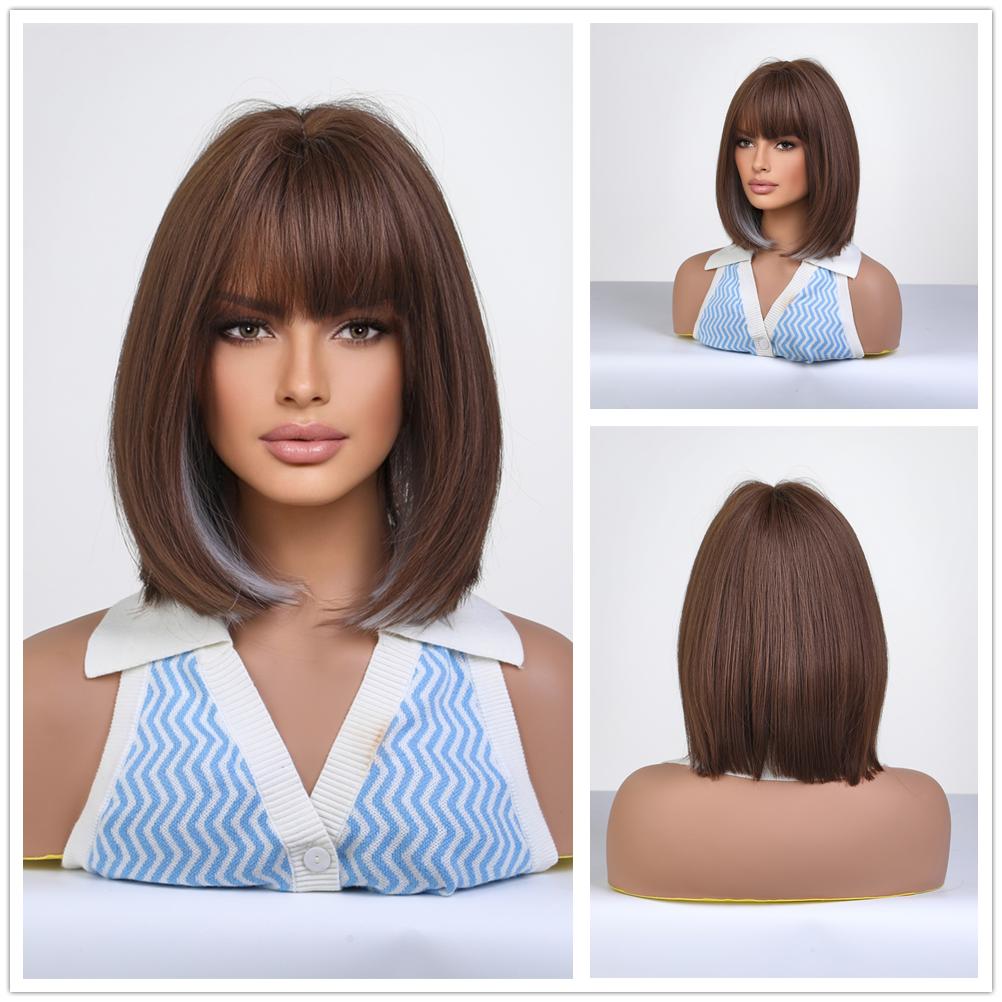 BLONDE UNICORN Синтетический парик пикси, черные парики для женщин, высокотемпературное волокно, прямые волосы, ежедневное использование для косплея