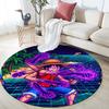 Luffy pattern round rug,Carpet Rug for Living Room Bedroom Playroom ,Non-slip Floor Mat,Holiday Gifts and Birthday Gifts.