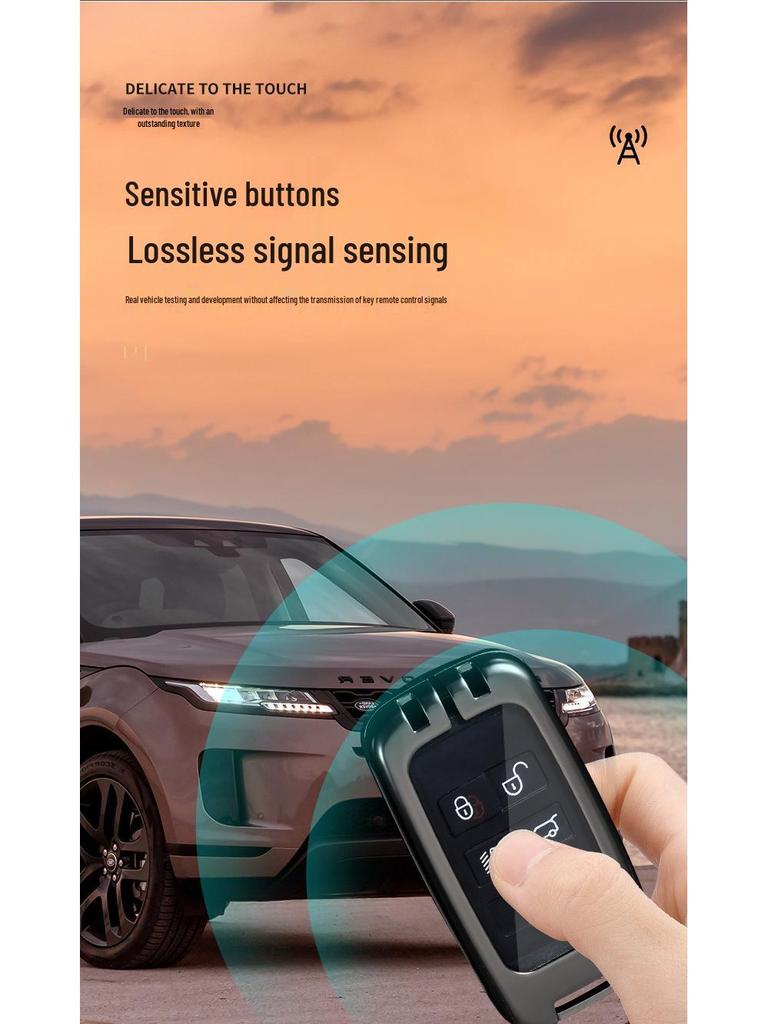 Чехол для ключа Land Rover: Range Rover, Sport, Defender, Freelander, Velar, Discovery - Сумка в китайском стиле с фирменной пряжкой