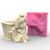 Силиконовая форма для цветочного горшка 3D Ангел Девочка Суккулент Бетонная форма DIY Поделка Форма для смолы Эпоксидная форма DIY Держатель для ручек Декор