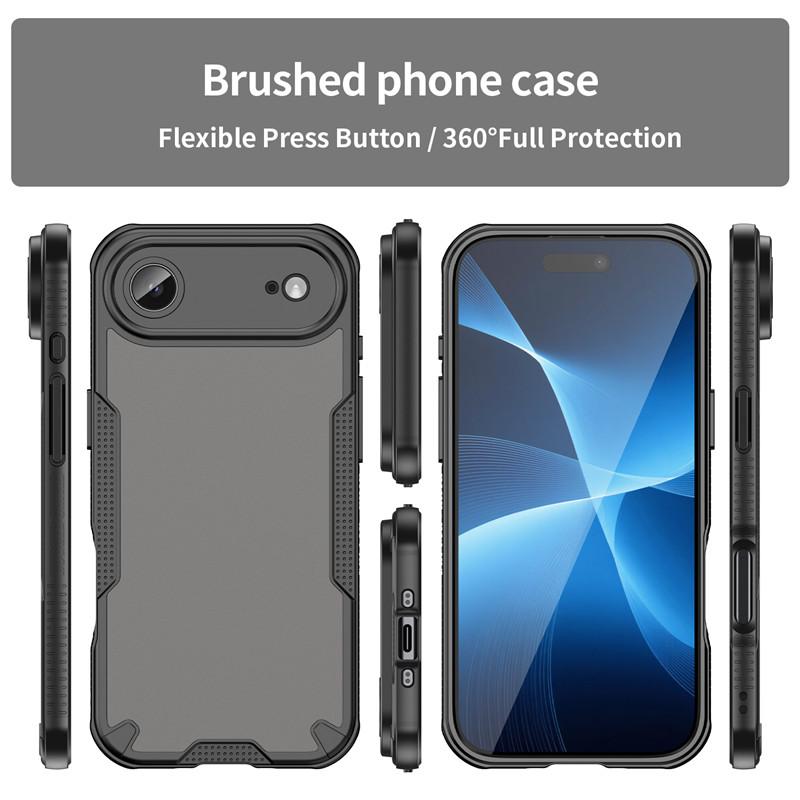 Для чехла iPhone Air Чехол для iPhone 17 Air TPU Бортик Прочный Матовый Бампер Защитные чехлы для телефона Для iPhone 17 Pro Max Funda