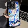 Чехол для телефона iPhone 17 Air 16E 15 16 Pro Max Аниме Kwaii Девушка Ins Стиль Чехол 14 Plus 13 12 Mini Мягкий Силиконовый Fundas