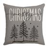 Новая Рождественская Подушка Серая Мультяшный Снеговик Рождественская Елка Домашняя Подушка Наволочка