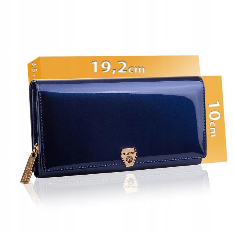 BPD-VS-106 NAVY Women' wallet SHINY + CERTIFICATE