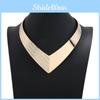 Creativity V Shaped Metal Women Collar Necklace With Fashion Design Geometric
