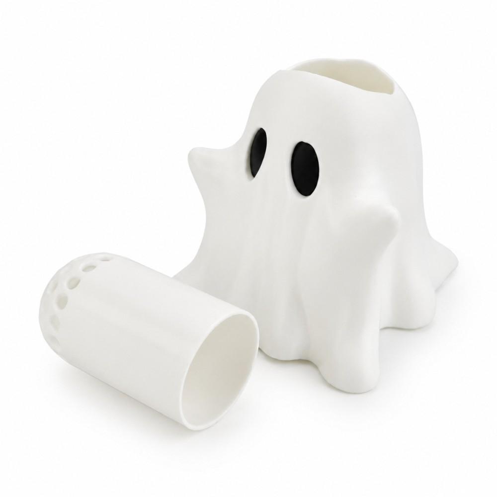 Creative White Ghost Vase 3D Printed Water Planting Planter Halloween Flower Pot Apartment Decor