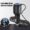 Автомобильный прикуриватель One Drive Two Car Ventilation Dual Charger Purifier Air Cord Car Charger Power Charging Car USB U3W1