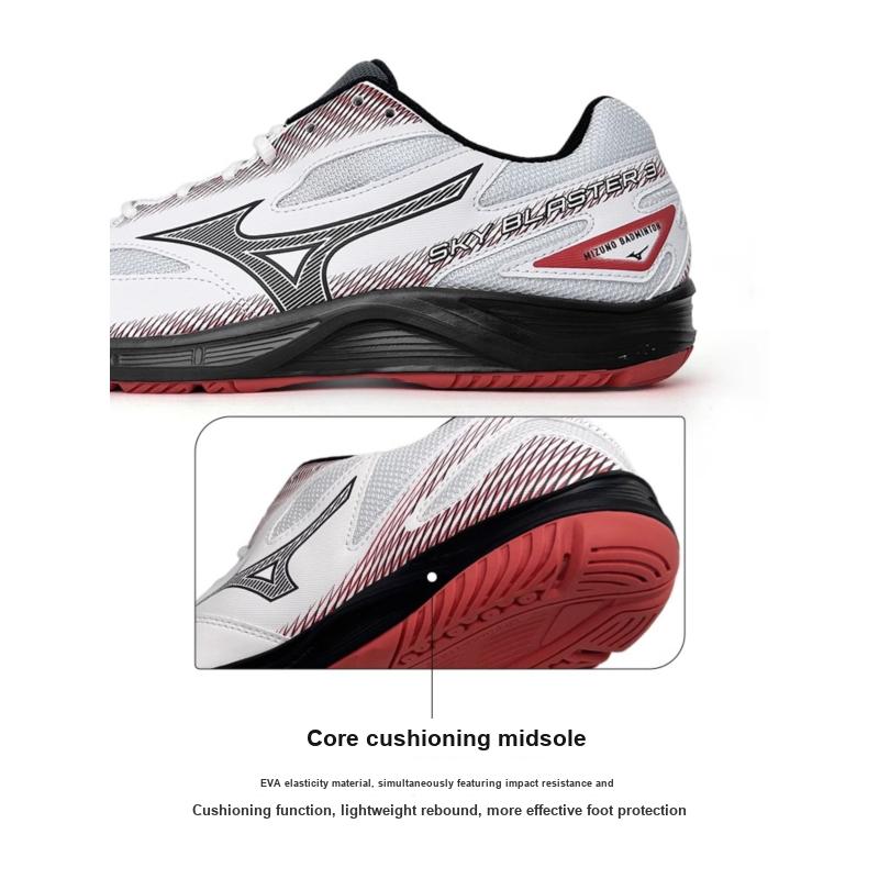 Mizuno Кроссовки унисекс Sky Blaster 3 Wide White Black Cayenne High-Risk-Red 71GA234503
