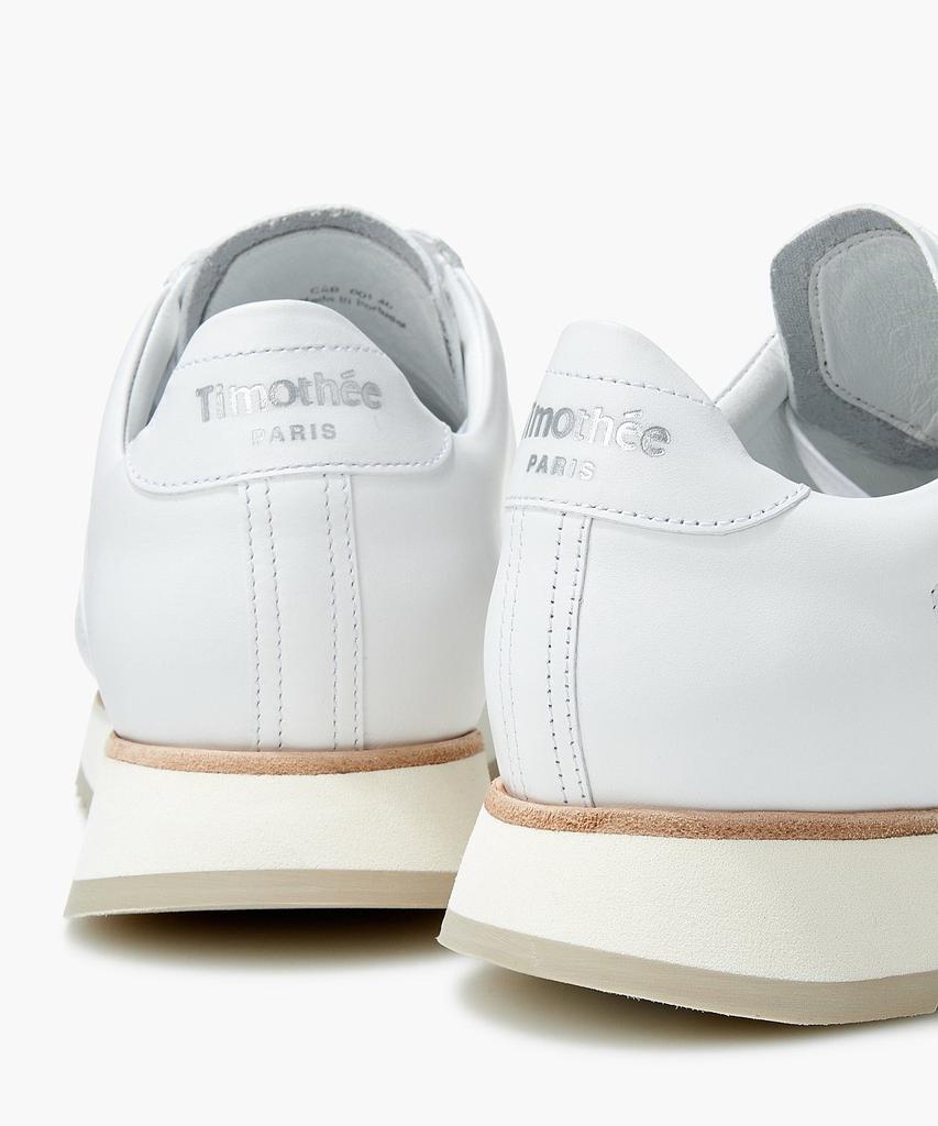 Man On The Boon [Timothee] Cabourg Leather Sneakers_White 4714140201