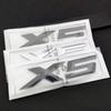 3d ABS Adhesive Matte Black Chrome Letter For Car Trunk BMW X5  X5 Letters Stickers Emblem Badge E70 E53 F15 G05 Accessories