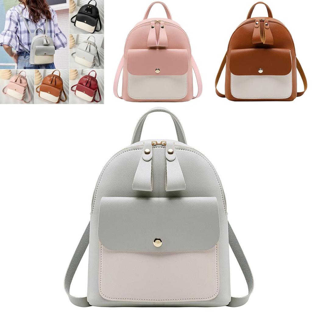 Sophisticated Mini Rucksack Handbag For Women And Girls In Soft Pu Leather