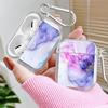 Чехол для Airpods 4 1 3 2 Pro3 Pro Pro2 Прозрачный Чехол для Наушников Цветочный Мраморный