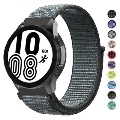 Нейлоновый ремешок 20/22 мм для Samsung Galaxy watch3 4/classic/Active 2 Gear S3/S2, браслет-ремешок Correa Amazfit GTS 2 Huawei Watch GT 2e Pro, профессиональный ремешок