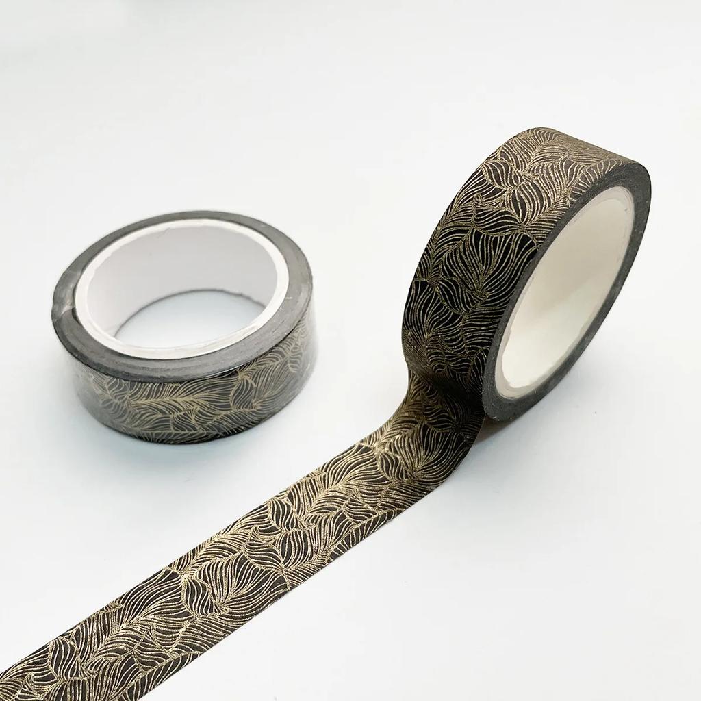 Золотые винтажные клейкие ленты васи Малярный скотч Творческий DIY Бумажная лента Скрапбукинговая лента Японские наклейки васитейп