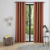 Комплект из 2 светонепроницаемых звуко- и теплоизоляционных штор на флисовой подкладке "Арктика" Терракотовый