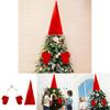 Christmas Tree Topper With Fabric Material For Seasonal Holiday Centerpiece