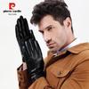 Pierre Cardin Men's Warm Goatskin Touchscreen Leather Gloves