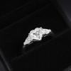 Halaile1-4CT D Цвет Муассанит S925 Серебро Кольцо Сердце Любви Классическое Тонкое Ювелирное Изделие Женское Свадебное Элегантный Подарок