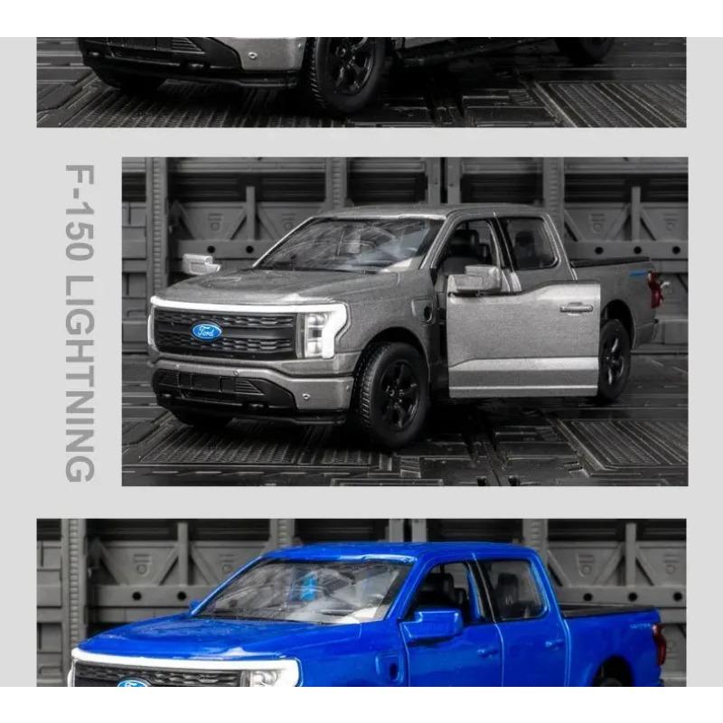 1/36 Ford Raptor F150 Lightning Сплав Литой Игрушечная Модель Автомобиля Звук и Свет Инерционный Детская Игрушка Коллекционные Предметы Подарок на День Рождения