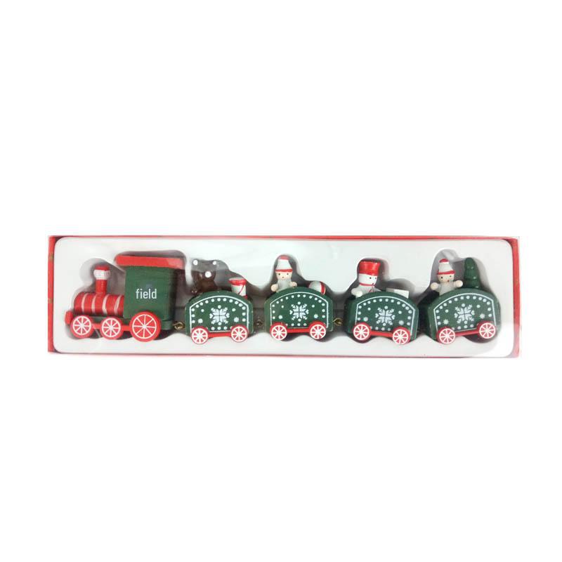 Cartoon Christmas Train - Creative Wooden Ornaments & Gifts for Kids