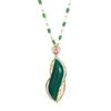 Beauty Waist Jade Necklace Women'S Retro Noble Ol Temperament Bamboo Collarbone Chain