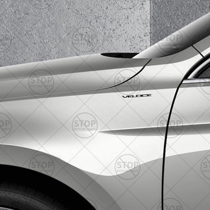 HNQJR1 Car Sticker VELOCE Logo 3D Decal Body Decoration Badge Rear Trunk Emblem For Alfa Romeo Giulia Stelvio Giulietta MTO Mito Brera