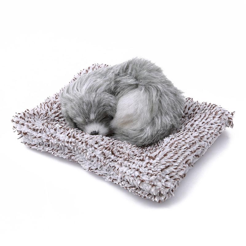 Car Stuffed Toys Lovely Simulation Animal Labrador/Husky Doll Plush Sleeping Dogs Toy Kids Car Decorations Birthday Gift